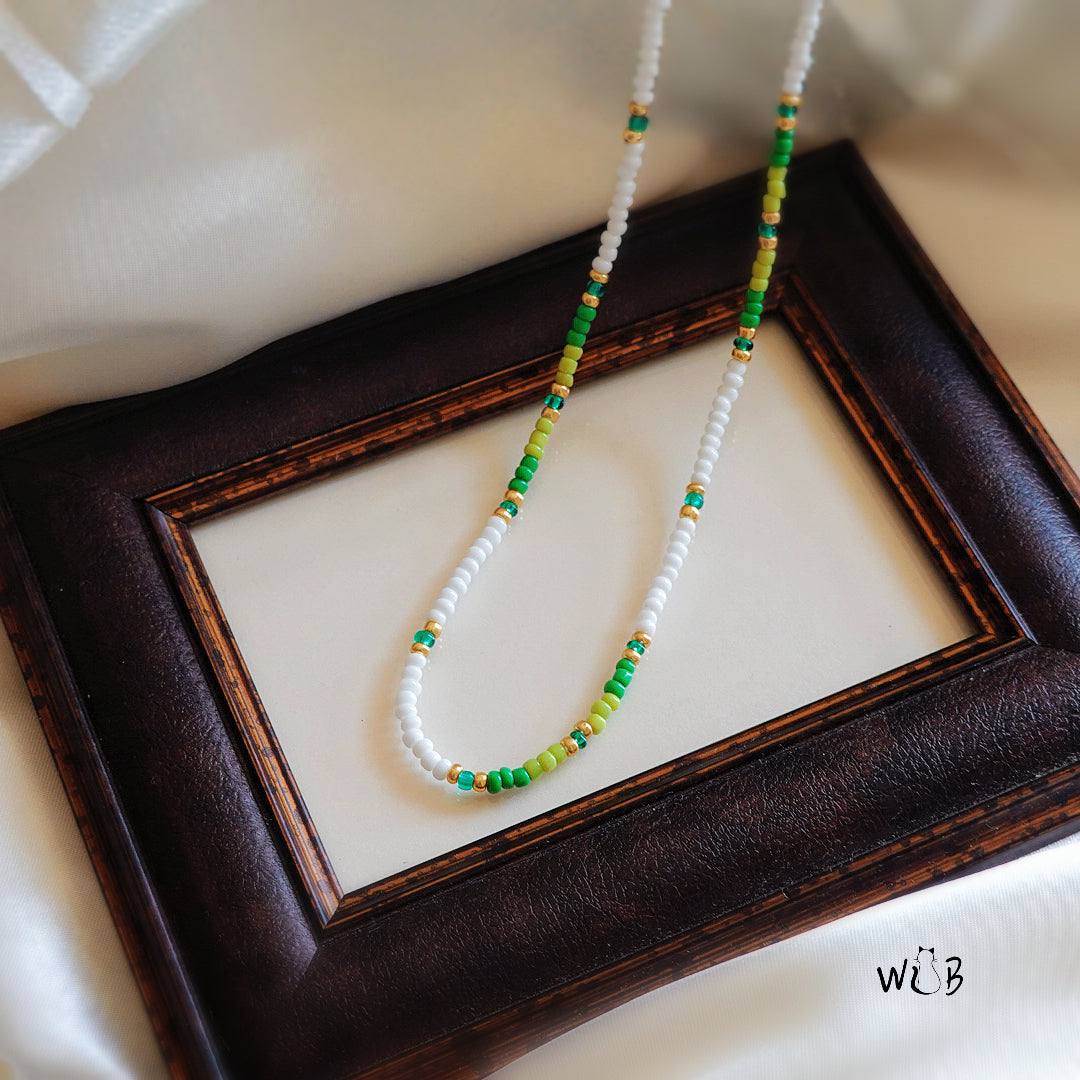Turquoise Beaded Necklace: Green Necklace & Natural Gifts For Her