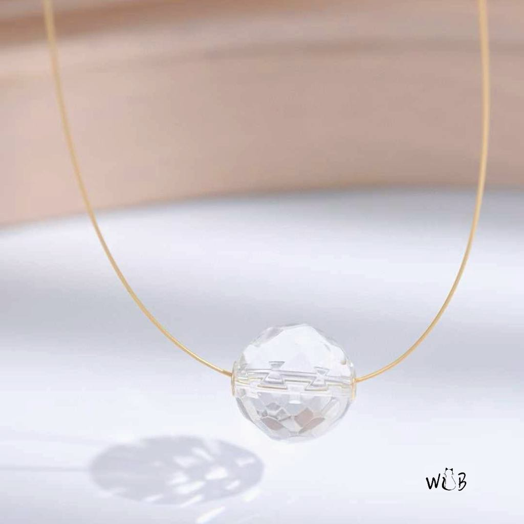 Crystal Necklace: Minimalist Necklace & Purity Necklace