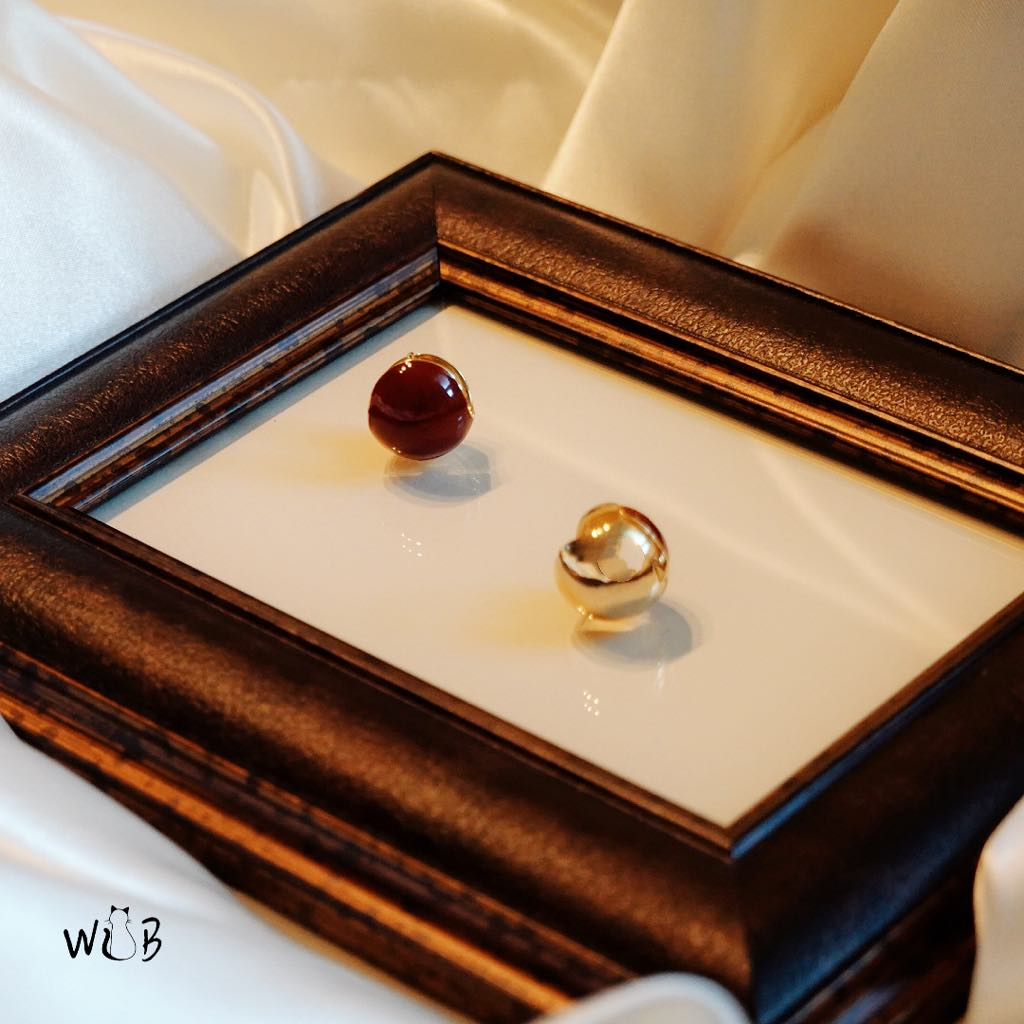 Red Wine Earrings: New Year Resolution Earrings & Everyday Earrings