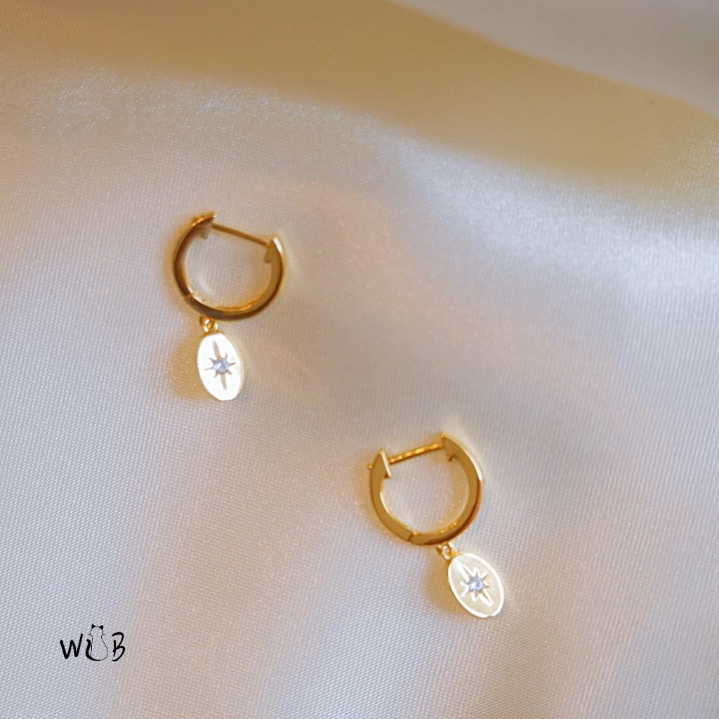 Classic North Star Hoop Earrings: Everyday Earrings & Gifts For Her