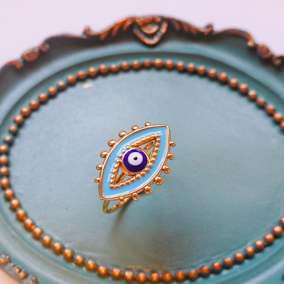 Evil Eye Ring: Lucky Ring & Adjustable Rings