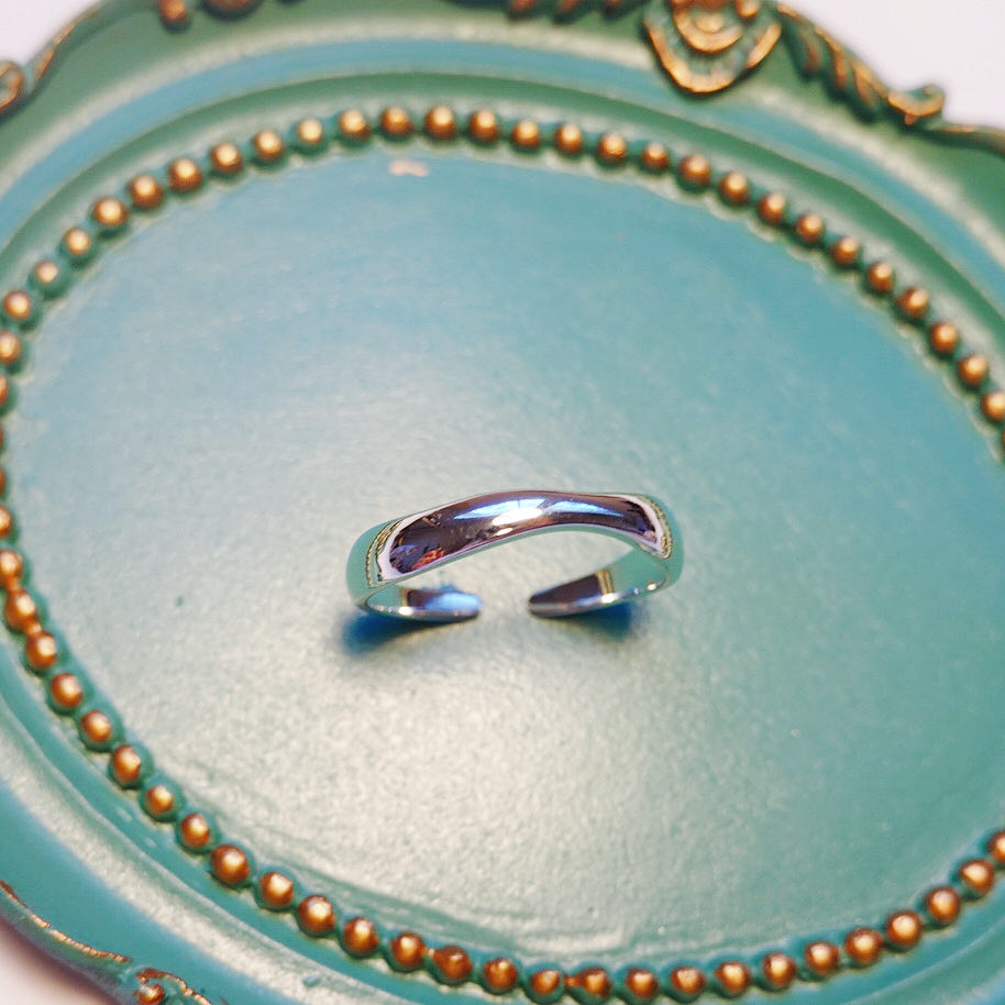 Minimalist Silver Ring: Adjustable Rings