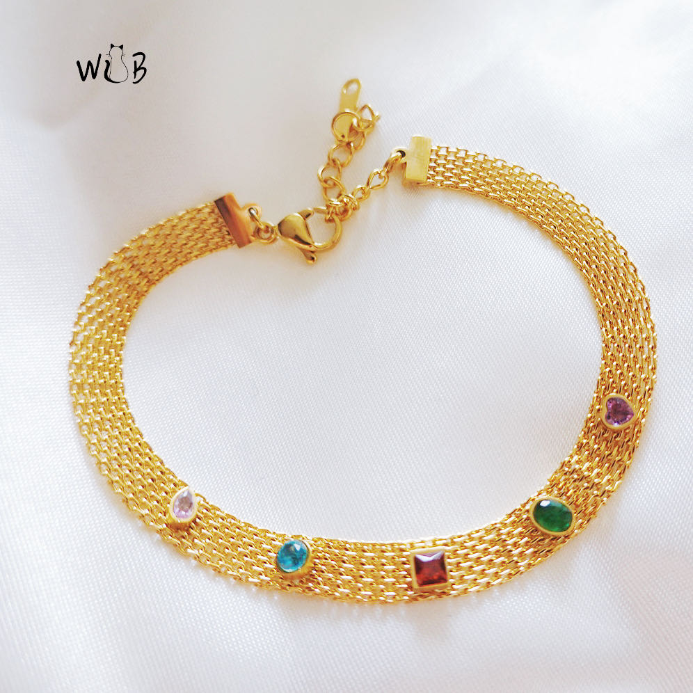 Rainbow Eclipse Bracelet: Gold Bracelet
