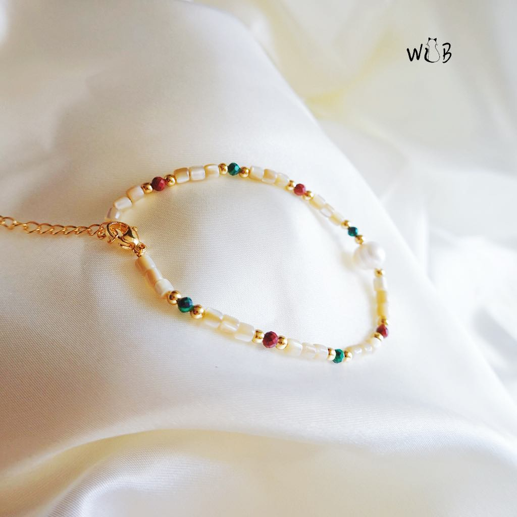 Natural Pearl Rainbow Bracelet
