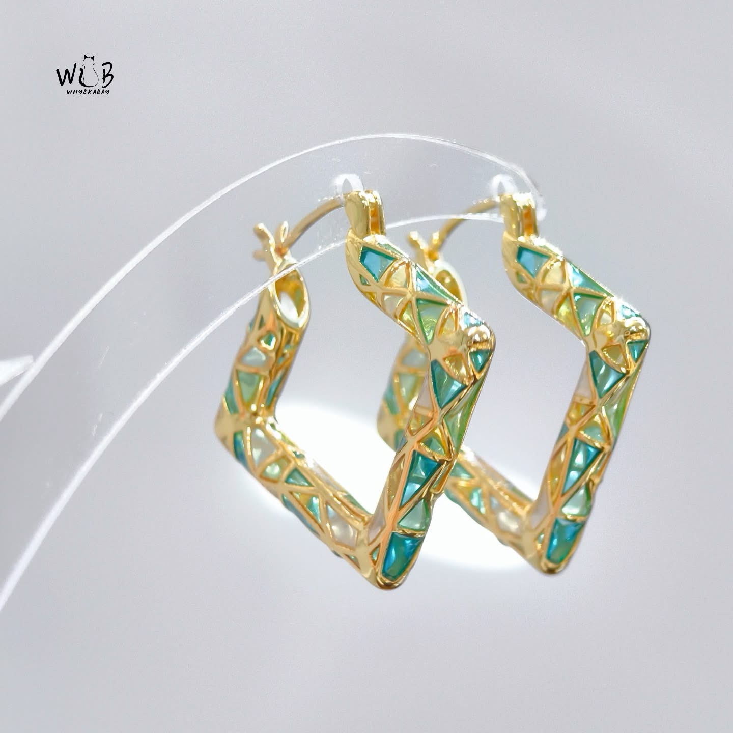 Square Enamel Earrings: Handcrafted Gifts For You