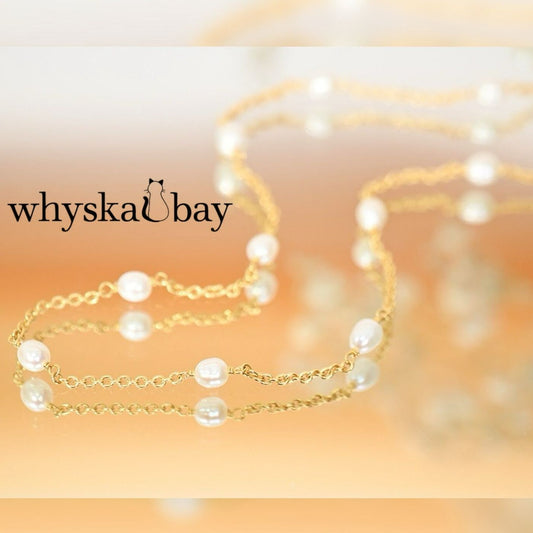 Dainty Natural Pearl Bead Choker: Minimalist Wedding Necklace Gift for Her