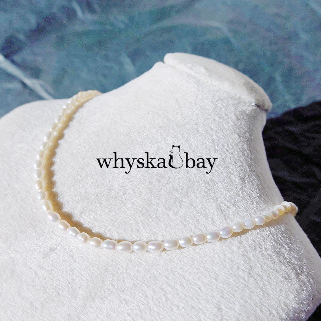 Elegant 3-4mm Pearl Bead Necklace: 18K Gold Plated • Ideal Wedding & Bridesmaid Gift