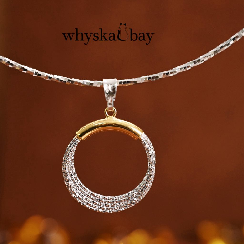 Golden Crescent of The Sky: Necklace with Detachable Pendant