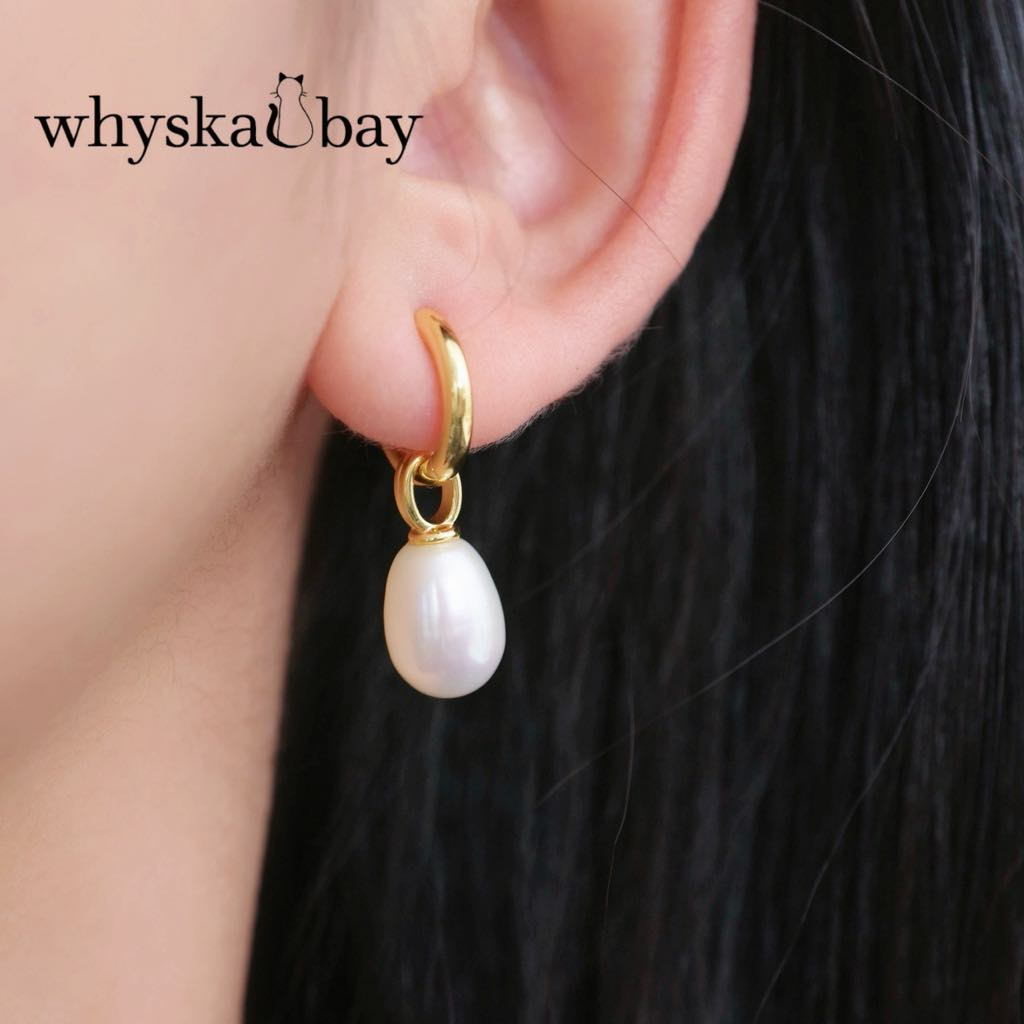 Elegance Pearl Earrings: Versatile Detachable Pendant