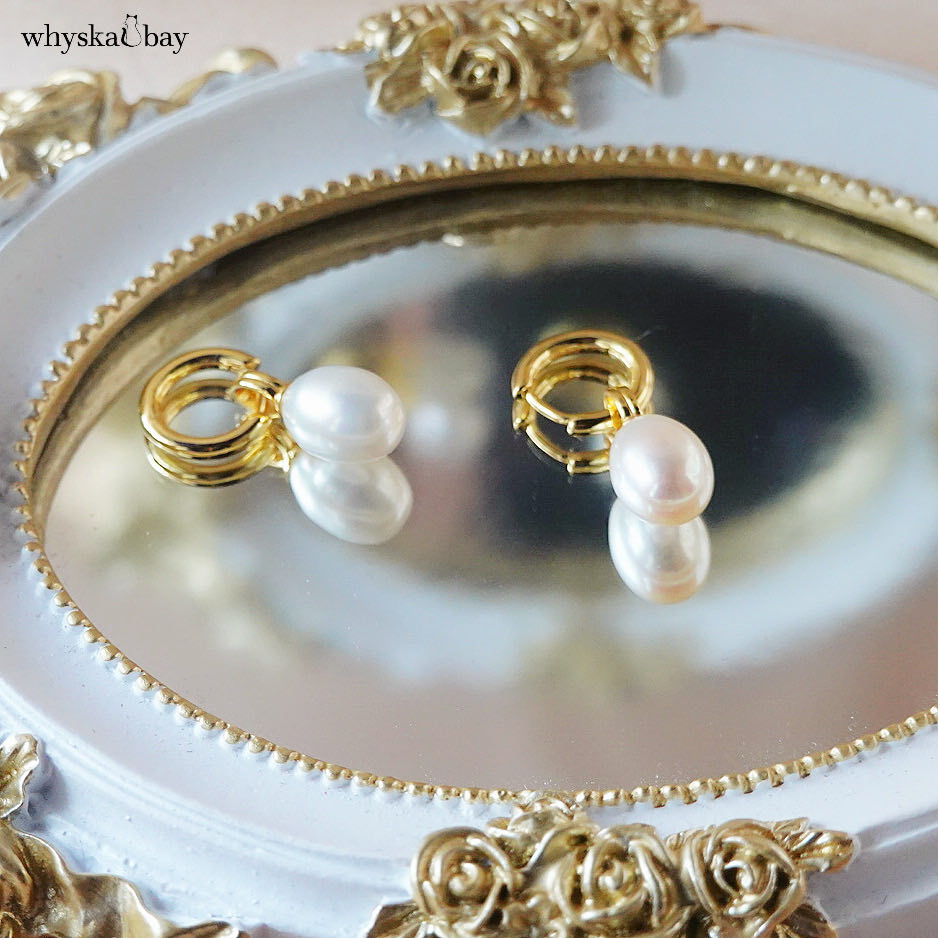 Elegance Pearl Earrings: Versatile Detachable Pendant