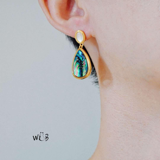 Shell Drop Earrings: Summer Retro Earrings