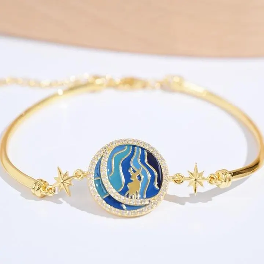 Deer Enamel Bracelet: Handmade Enamel Gift For Her