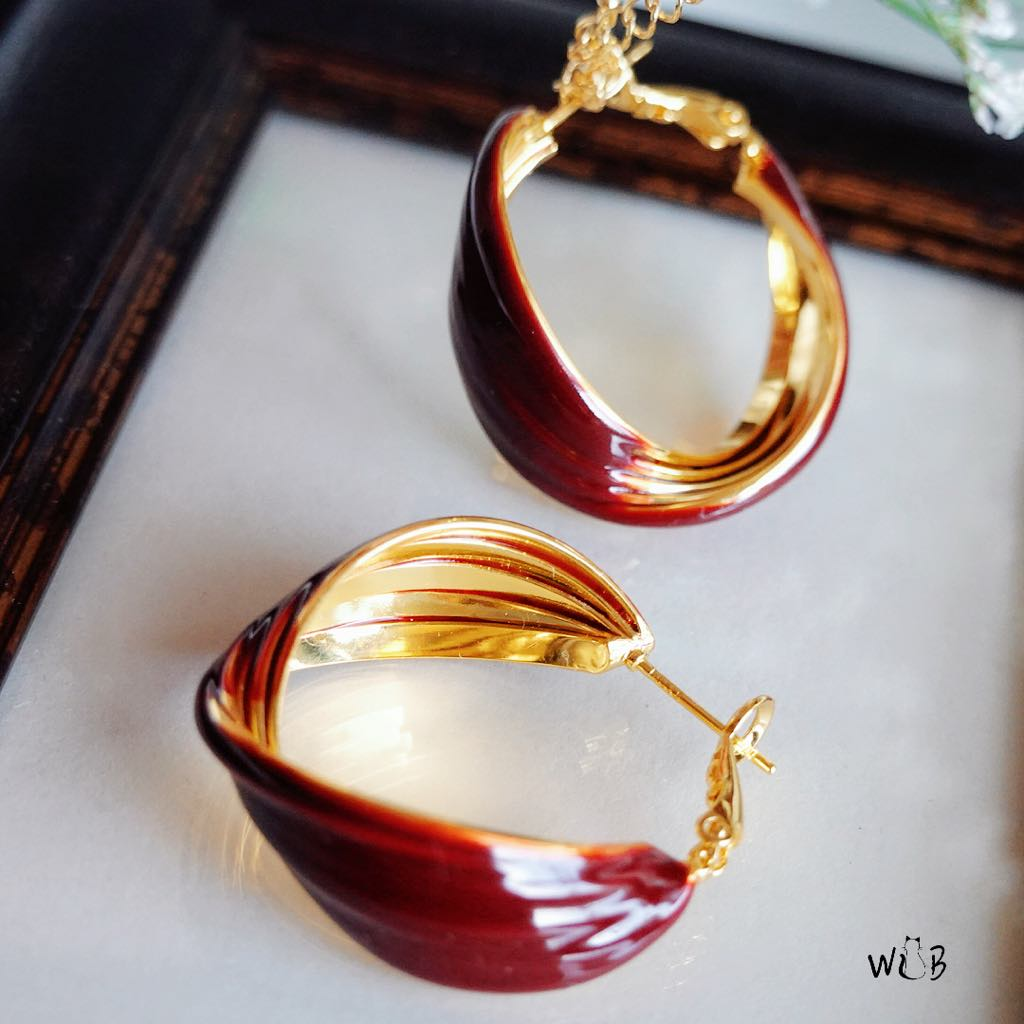 Red Hoop Earrings: Gifts For Her & Everyday Outfits